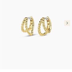 Gorjana Gold Twisted Hoop Earrings